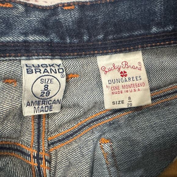 Lucky Brand Dungarees by Gene Montesano Jeans Sz 8 USA Made Straight 90s VTG - Picture 4 of 7